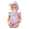 LullaBaby 14" Baby Doll with Floral Outfit & Pacifier - Blue Eyes - 3 of 4