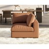 AMERLIFE Modular Sectional Sofa, 38” Down Filled Side Seat, Comfy Couch for Living Room, Brown - 3 of 4