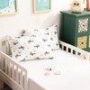 2 Pack Jersey Cotton Toddler Pillowcases, Envelope Travel Pillowcases - NTBAY - 3 of 4