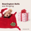 Bearington Baby Wee 8 x 7 Inch Small Teddy Bear Holiday Stuffed Animal, First Christmas Baby Blanket, Santa Security Blanket - 4 of 4