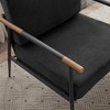 Leisure Lounge Chair Arm Chair with Metal Frame, Upholstered Side Chair - 2 of 4