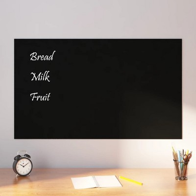 vidaXL Wall-mounted Magnetic Board Black 39.4"x23.6"Â Tempered Glass