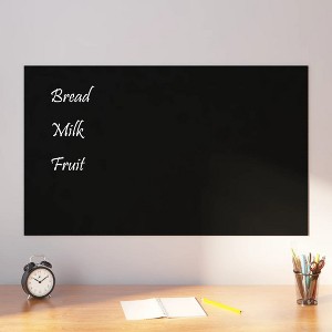 vidaXL Wall-mounted Magnetic Board Black 39.4"x23.6"Â Tempered Glass - 1 of 4