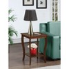 HomeStock Square End Table with Two Tier Shelving, Classic Transitional Accent Side Table for Storage and Decorative Living Room Display - 3 of 4