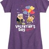 Girls' - Disney - Valentine's Day Again Fitted Short Sleeve Graphic T-Shirt - 2 of 4