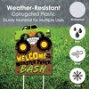 Big Dot of Happiness Smash and Crash - Monster Truck - Party Decorations - Boy Birthday Party Welcome Yard Sign - 3 of 4