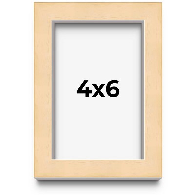 PosterPalooza | 4x6 Wood Frame with UV Acrylic, 6 Finishes: Black, White, Bronze, Silver, Wood, Mahogany