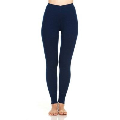 Minus33 Merino Wool Midweight - Franconia Women's Base Layer Bottom 100%  Merino Wool Navy L