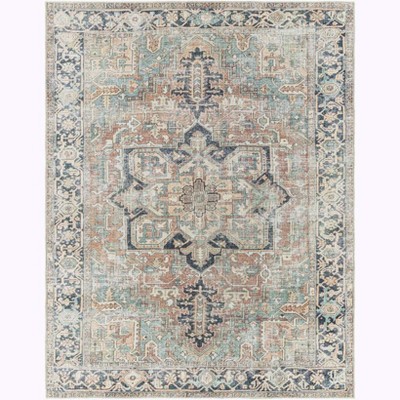Hauteloom Green Nisa Tumble Dry Washable Rug