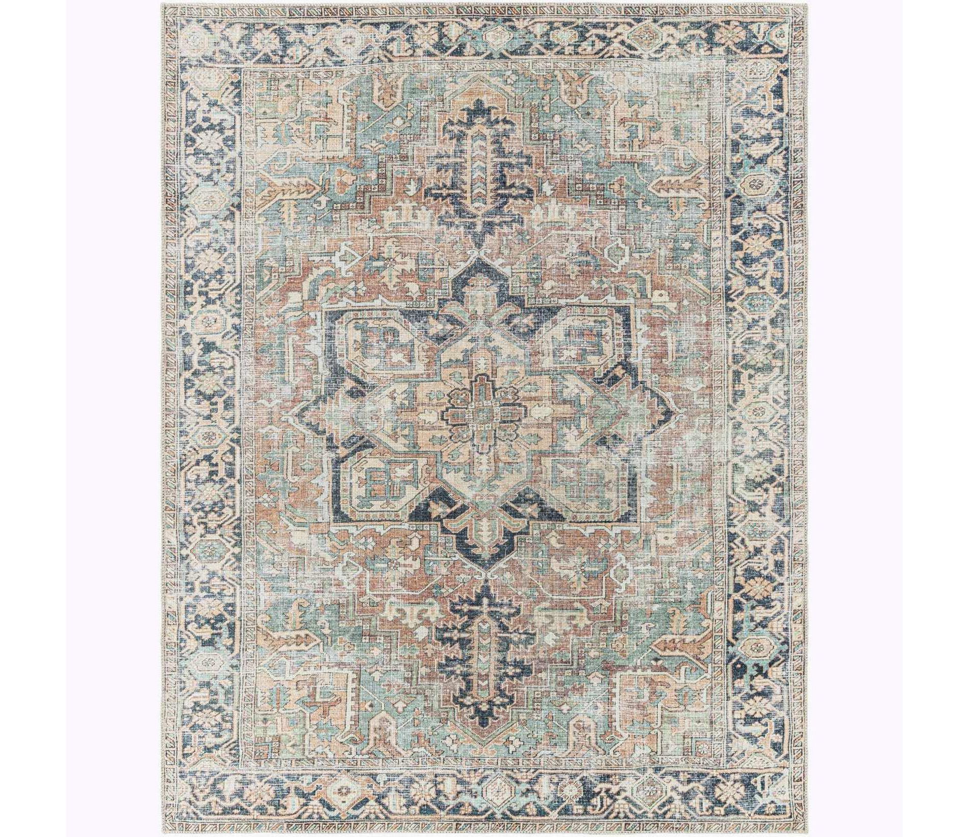 Hauteloom Rectangle Area Rug   Brick Red