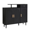 NicBex 47.24 Inch Modern 3-Door Storage Cabinet with Adjustable Shelves and Drawer for Hallway,Entryway and Lining Room - 2 of 4