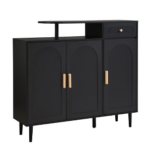 NicBex 47.24 Inch Modern 3-Door Storage Cabinet with Adjustable Shelves and Drawer for Hallway,Entryway and Lining Room - 1 of 4