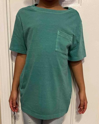 Boys' Short Sleeve Washed T-shirt - Cat & Jack™ Purple M : Target