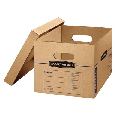 Eco-Friendly 15" Kraft Corrugated Moving Box with Lift-Off Lid - 15 Pack