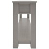 PAGED 63" Rustic Chic Console Table with 4 Drawers & Lower Shelf, Entryway Table with Storage, Solid Wood Entryway Sofa Table - 3 of 4