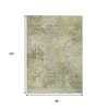 HomeRoots 8' X 10' Sage And Beige Abstract Washable Indoor Outdoor Area Rug - 3 of 4