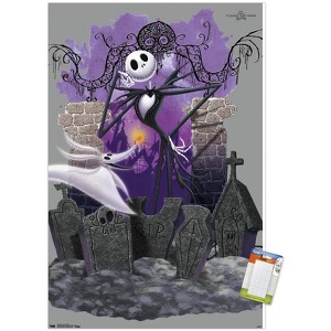 Trends International Disney The NIghtmare Before Christmas - Jack and Zero Unframed Wall Poster Prints - 1 of 4