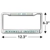 Jacksonville University Full Size Standard License Plate Metal Frame - 4 of 4