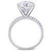 EVERLY JEWELRY  |   10K White Gold 4 CT DEW Created Moissanite-White Fashion Ring - 4 of 4