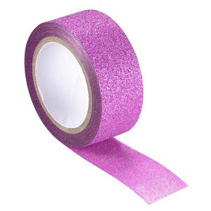 Unique Bargains Self-Adhesive Decorative DIY Arts Gift Wrapping Craft Glitter Tape - 1 of 4