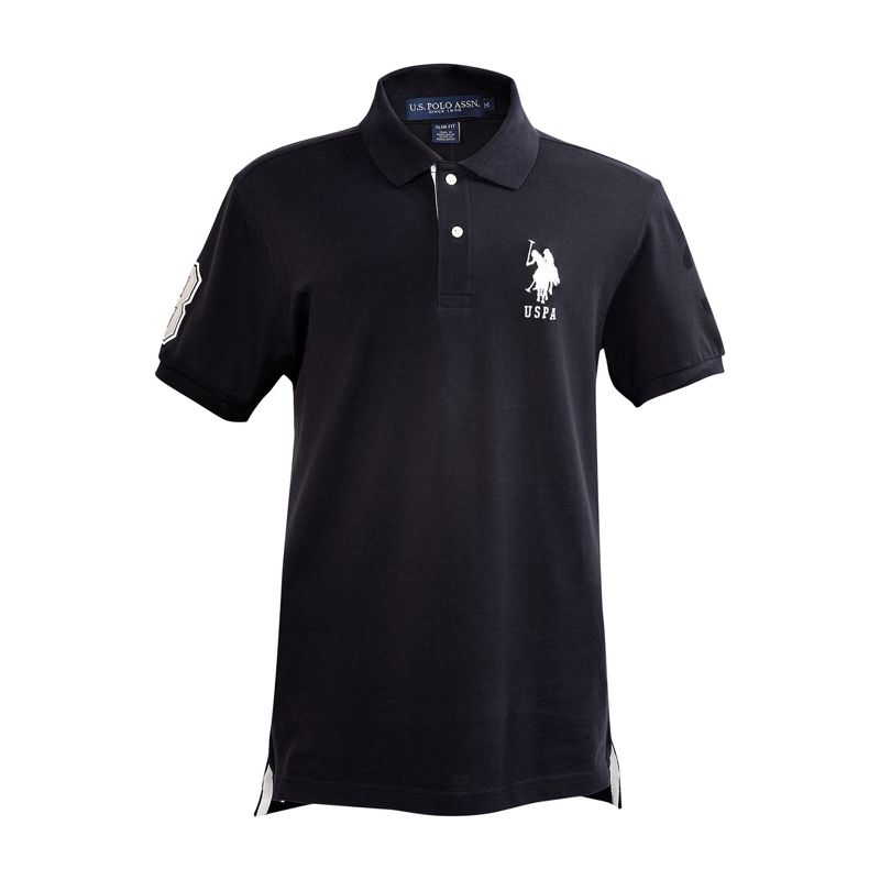 U.S. Polo Assn. Men's Short Sleeve Polo Shirt with Applique, 1 of 5