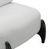 Sapphtopaz 29.92" Modern Accent Chair with Soft Teddy Upholstered Simple Reading Chair with Wood Legs Leisure Chairs for Living Room, Bedroom - 2 of 4