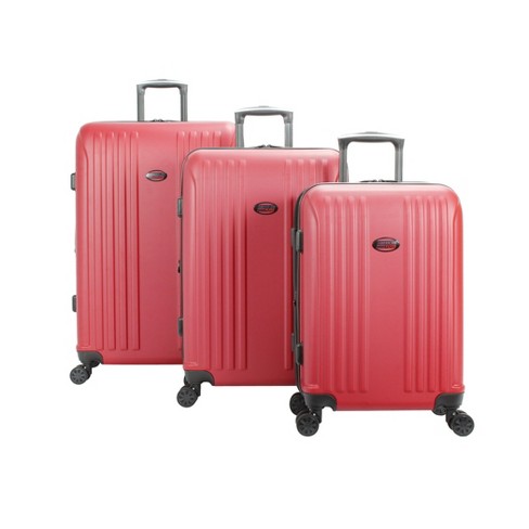 Vintage American Tourister Red Travel Luggage Set 3 piece