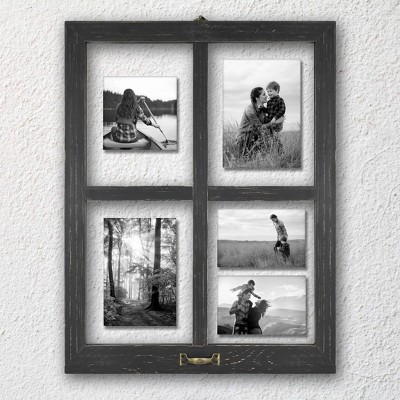 Windowpane Frame Distressed Black - MCS