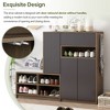 Whisen 2-in-1 Shoe Storage Bench & Shoe Cabinets , Multi-functional Shoe Rack with Padded Seat - 3 of 4
