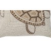 C&F Home 16" x 16" Natural Turtle Hand Beaded Throw Pillow - 3 of 4