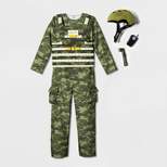 Kids' Adaptive Army Halloween Costume Jumpsuit with Accessories - Hyde & EEK! Boutique™