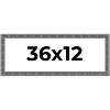 PosterPalooza | Panoramic Distressed Black Picture Frame - UV Acrylic, Foam Board Backing, Hanging Hardware - 2 of 4