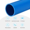 Unique Bargains PVC Water Plumb DIY Crafts High Impact Rigid Round Pipes 8" Length - 3 of 4