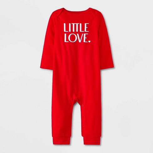 Baby Little Love Romper - Cat & Jack™ Red - image 1 of 4