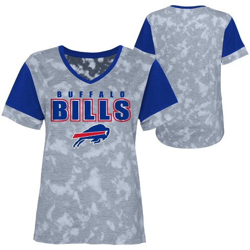 Women's New Era Royal Buffalo Bills Glitter Gel T-Shirt
