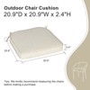 Aoodor Outdoor Dining Chair Cushions Set of 4, Waterproof Patio Furniture Seat Cushions, Outdoor Chair Pads with Ties - 3 of 4