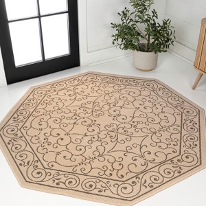 JONATHAN Y Charleston Vintage Filigree Textured Weave Indoor/Outdoor Area Rug - 1 of 4