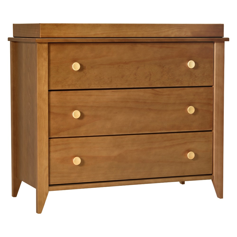 Babyletto Sprout 3-Drawer Changer Dresser with Removable Changing Tray - Chestnut/Natural -  52529592