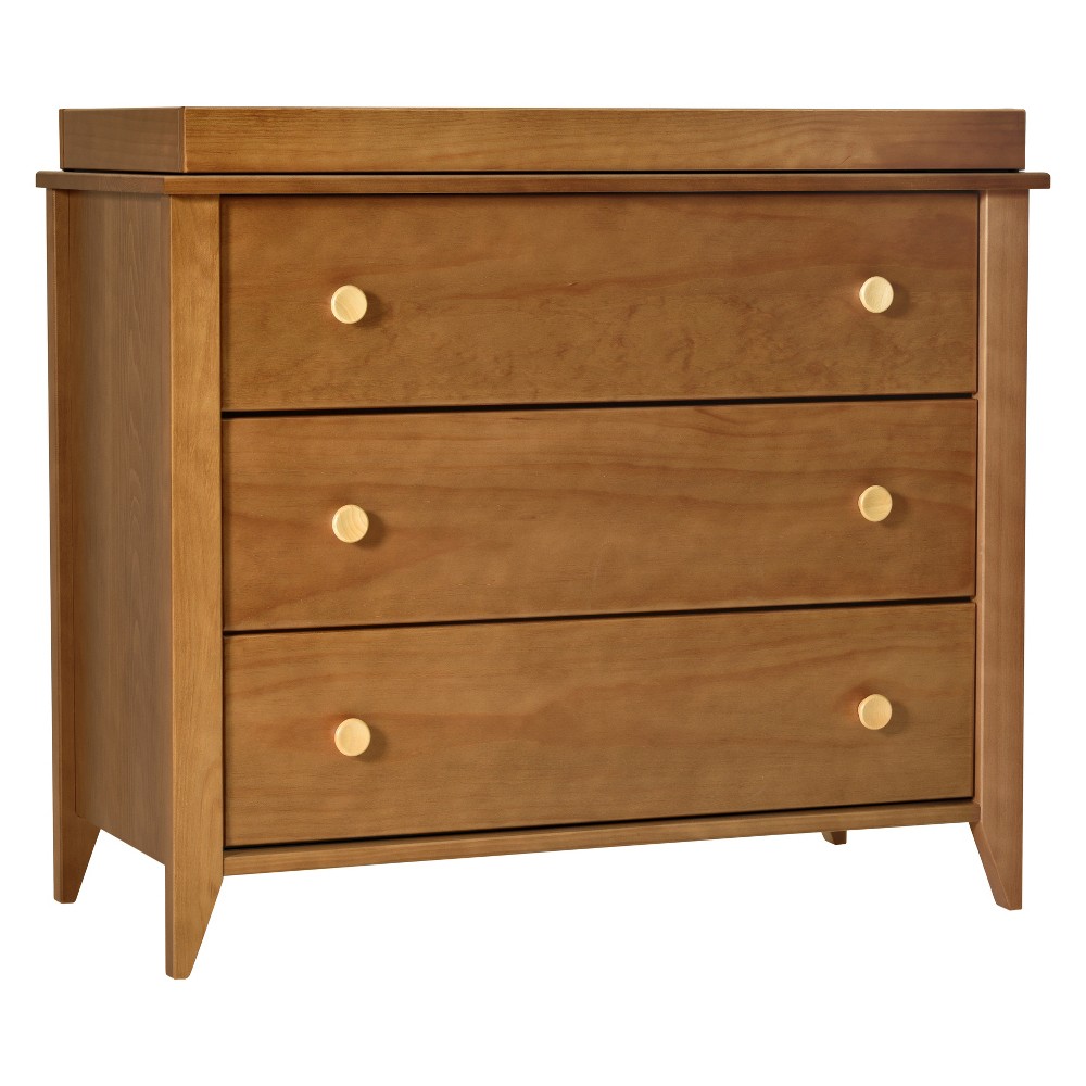 Photos - Changing Table Babyletto Sprout 3-Drawer Changer Dresser with Removable Changing Tray - Chestnut/Natural