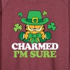 Women's - Garfield - Charmed I'm Sure Lightweight French Terry Wide Neck Long Sleeve Shirt - 2 of 4