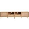 YOOCOZZ Rattan TV Stand for TVs up to 85'' with Solid Wood Legs - 4 of 4