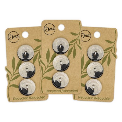 Dritz 20mm Recycled Hemp Round Button : Target