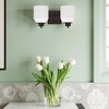 Sunset Lighting Quartz 2-Light Bathroom Bronze Vanity Light - 2 of 3