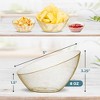 Posh Setting Clear and Gold Glitter Angled Plastic Small Serving Bowls - 8 oz. - 5 Pack - 4 of 4