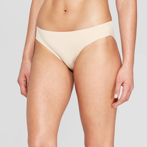 Women's Laser Cut Cheeky Bikini Underwear - Auden™ Soft Beige XL