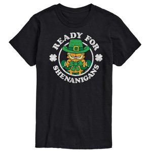 Men's - Garfield - Ready For Shenanigans Patrick's Day Short Sleeve Graphic T-Shirt - 1 of 4