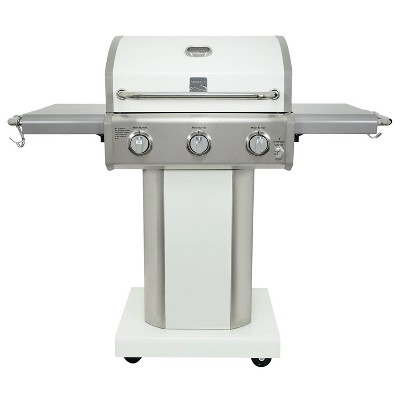 Kenmore 3-Burner Outdoor Gas BBQ Propane Grill PG-4030400LD-PE Pearl