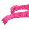 INSPIRE CHIC Women's Satin Opera Length Gloves with Pleats - 4 of 4