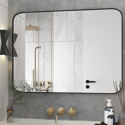 Whizmax Bathroom Mirror, 30x48 Inch Stylish Wall-mounted Bathroom ...