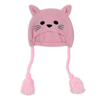 Sophia’s Kitten Fleece Hat for 18” Dolls, Light Pink